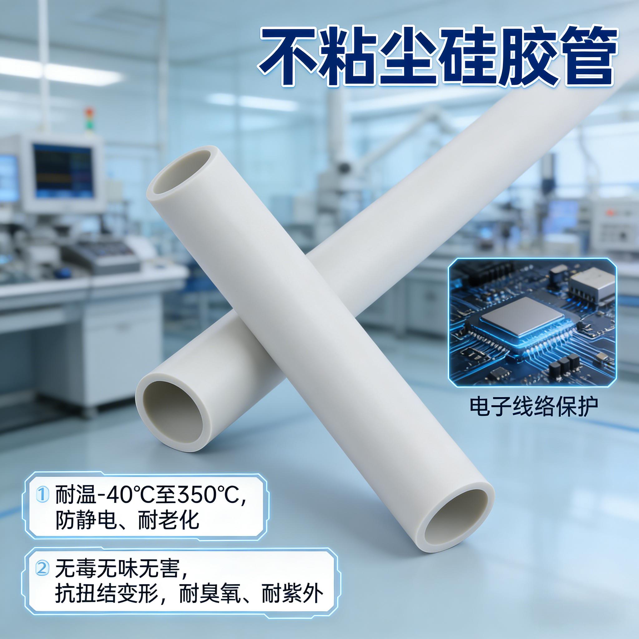 不粘尘硅胶管